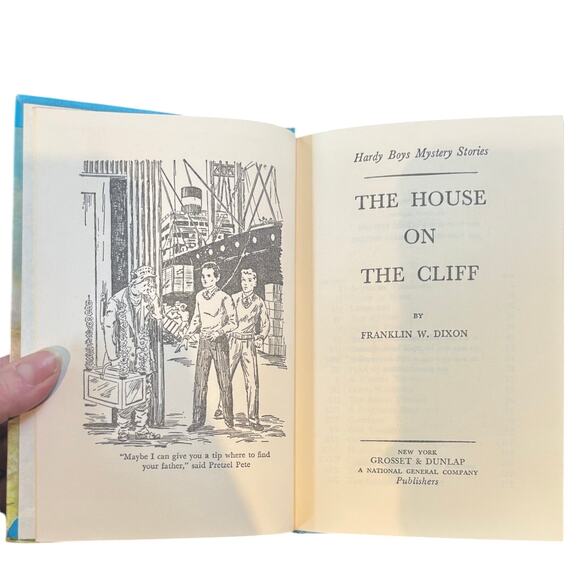 VTG 1959 Hardy Boys #2 The House on the Cliff Book by Franklin W. Dixon, HC - Picture 3 of 5